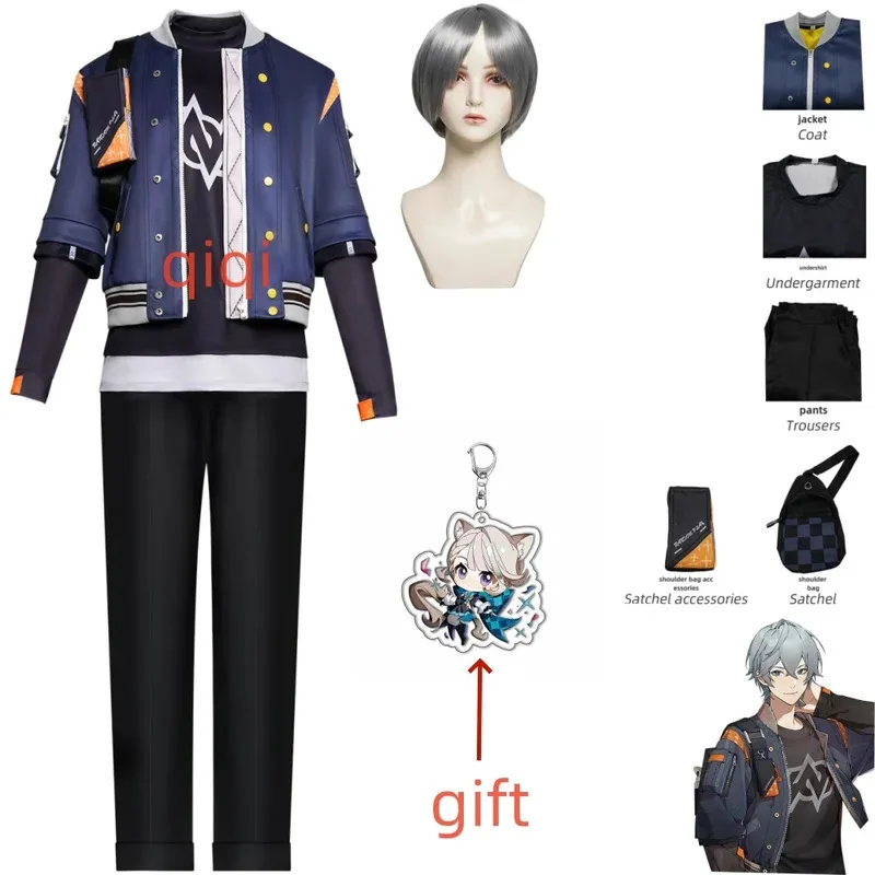 

Европейский размер Zzz Wise Косплей Костюм Zenless Zone Zero Wise Косплей Костюм Униформа Wise Косплей Полный комплект Реквизит для парика