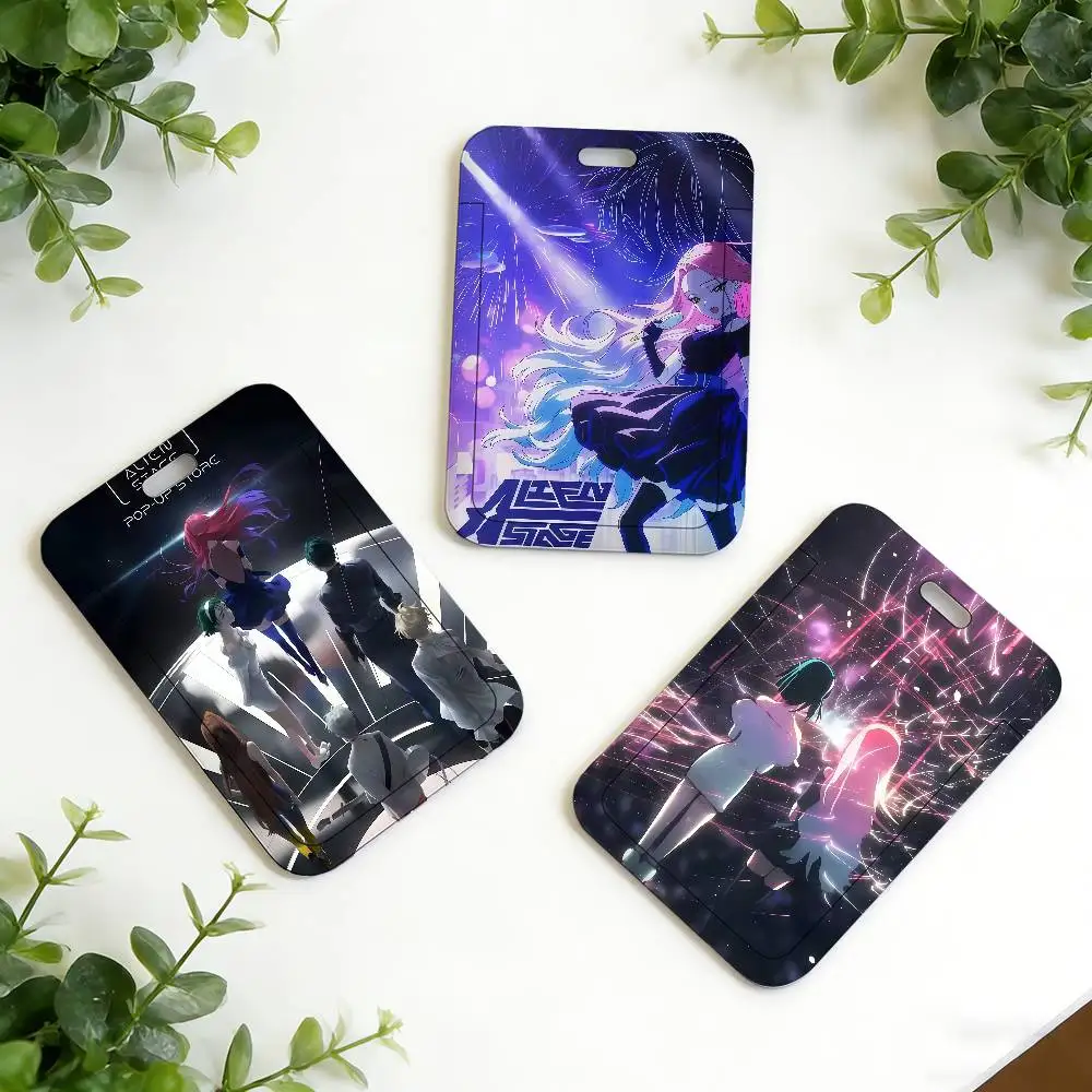 Game A-Alien Stage-Sua And Mizi ID Card Holder Neck Strap Pendant Door Holder Lanyards Keychain Work Credential Case Gift