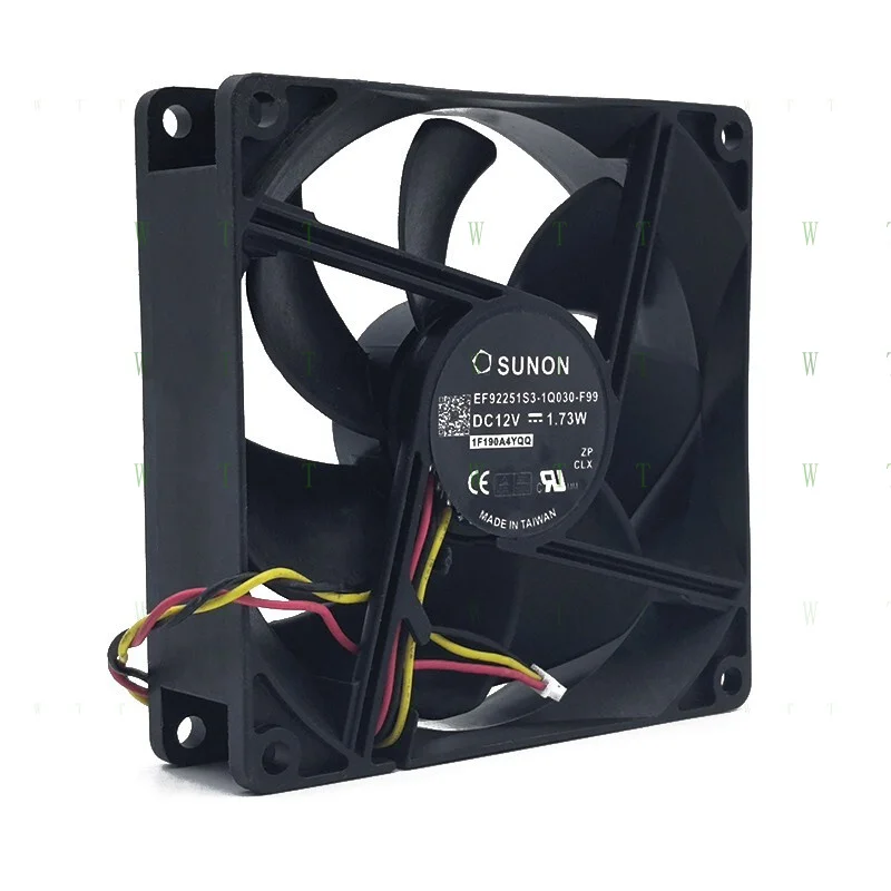 H 1 PCS FOR SUNON Fan EF92251S3-1Q030-F99 DC12V 1.73W 9225 9cm Inverter/Chassis Fan