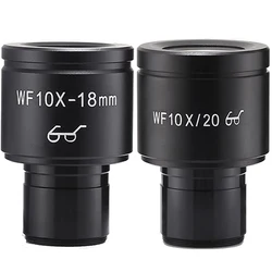 WF10X High Eye Point Wide-angle Eyepiece View Field 18/20mm Interface 23.2mm for Biological Microscope