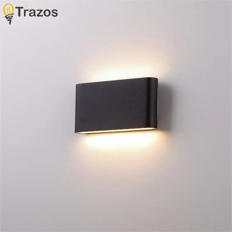 Modern Simple LED Wall Light Outdoor Waterproof Courtyard Aisle Ultra-thin Living Room Bedroom Headboard Double Head Wall Light