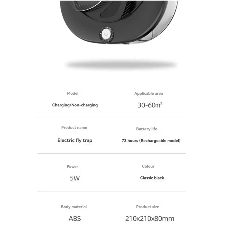 B89B-فخ الذباب الكهربائي المنزلي مع الطعوم التلقائي البعوض الماسك USB صائد الذباب لحديقة المطبخ المنزلية