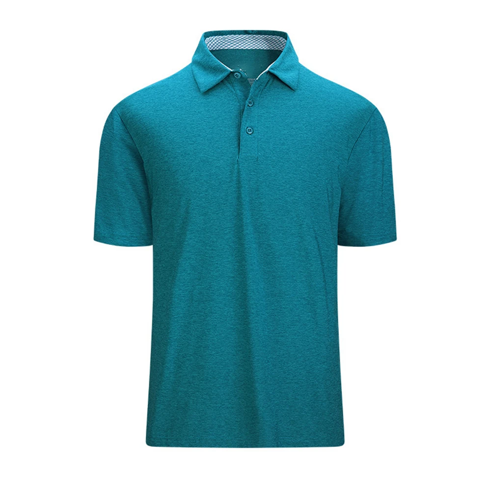 Mens Golf Polo Shirts Short Sleeve Performance Moisture Wicking Collared Polo Casual Athletic Business Work T-shirts Tennis Tops