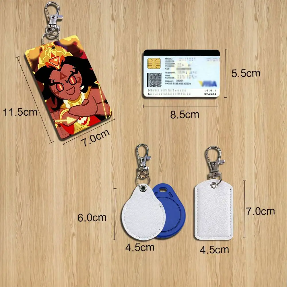 Burning Spice Mogra Rajapendra Cookie Keychain Holder Suitable For Subway Bank Card Bus Card Case Badge Holder Wallet Card