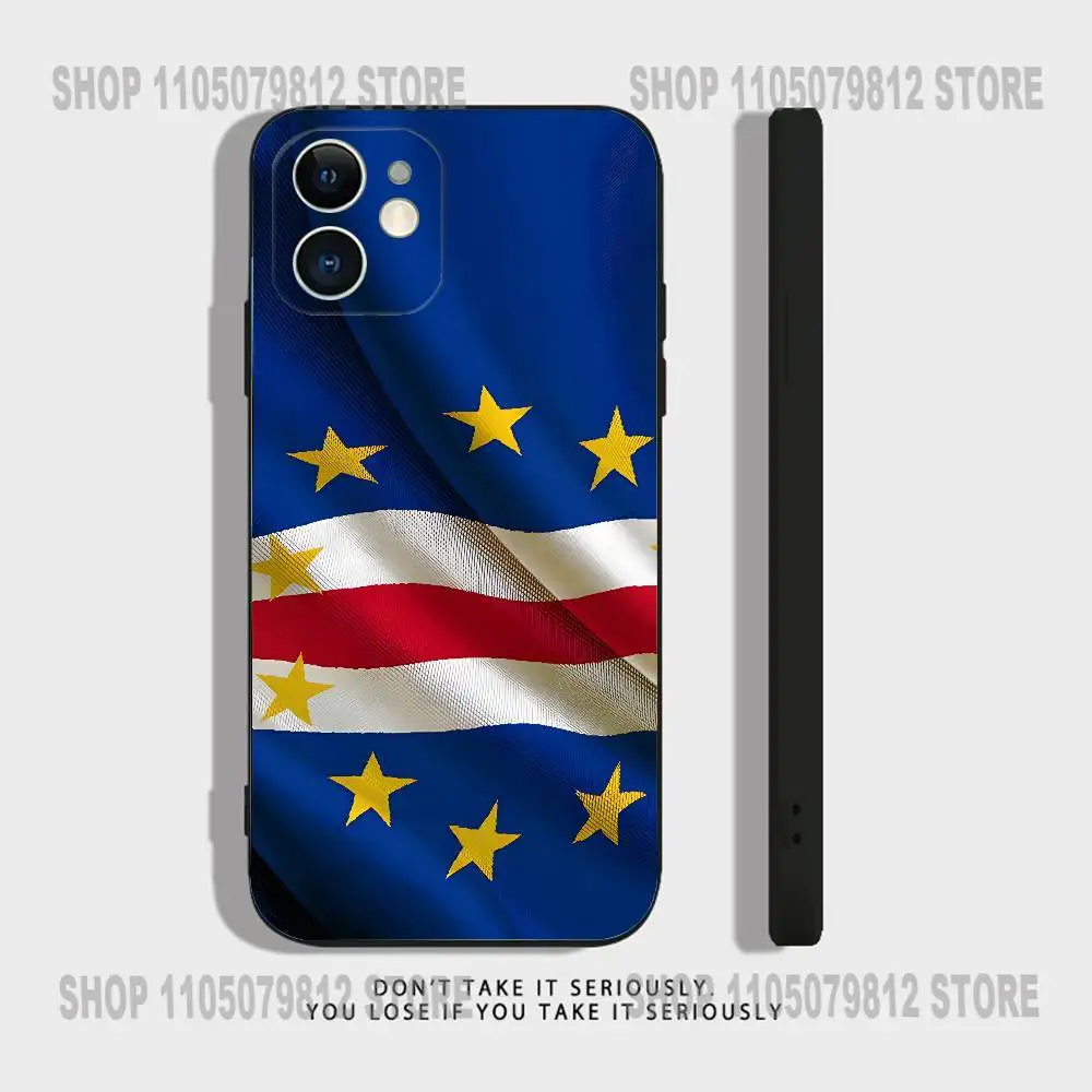 حافظة هاتف كيب فيردي لهاتف آيفون 17 16,15,14,13,12,11,Pro,XS,Max,XR,Plus,Mini Soft سيليكون أسود مقاوم للصدمات #2