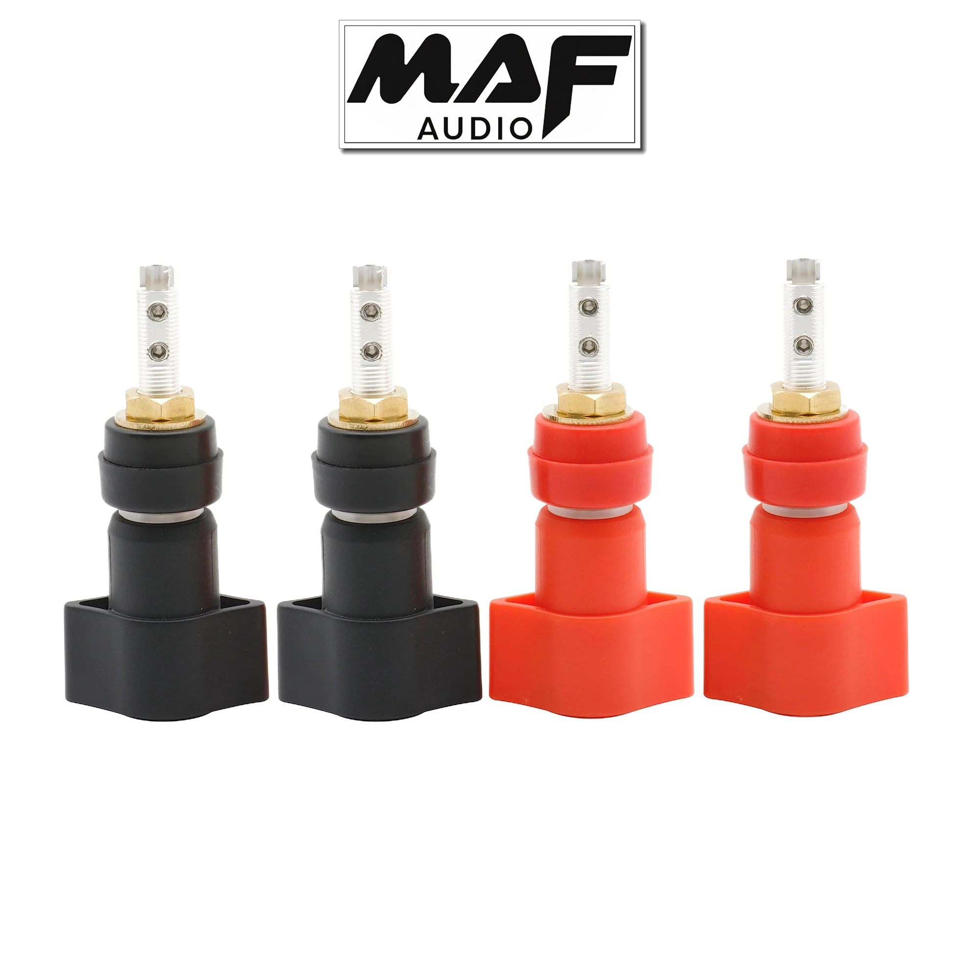 

4pcs EIZZ EZ-318 Speaker Terminal 24K Gold Plated Tellurium Copper Banana Plug Socket Connector AMP Female Jack HIFI DIY