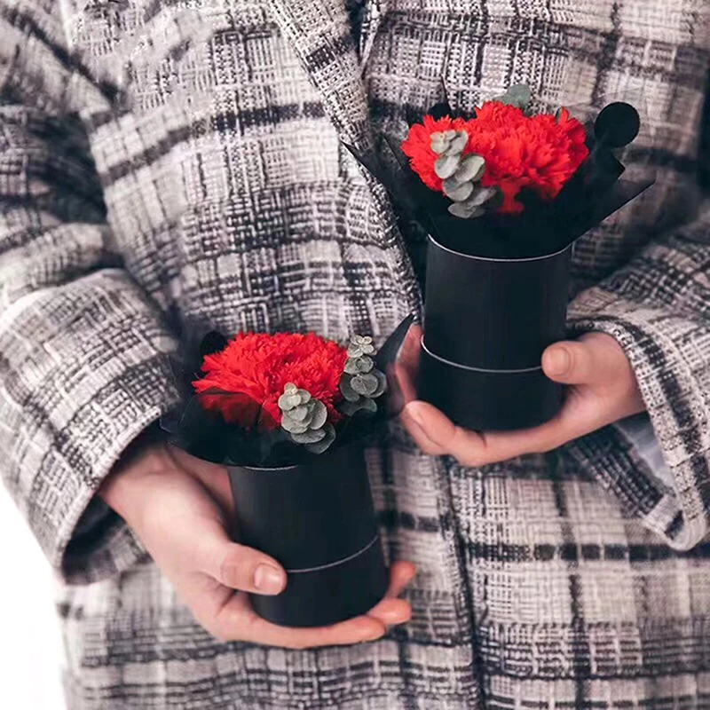 Round Flower Paper Box With Li - Florist Supply Buckets บทวิจารณ์และราคา