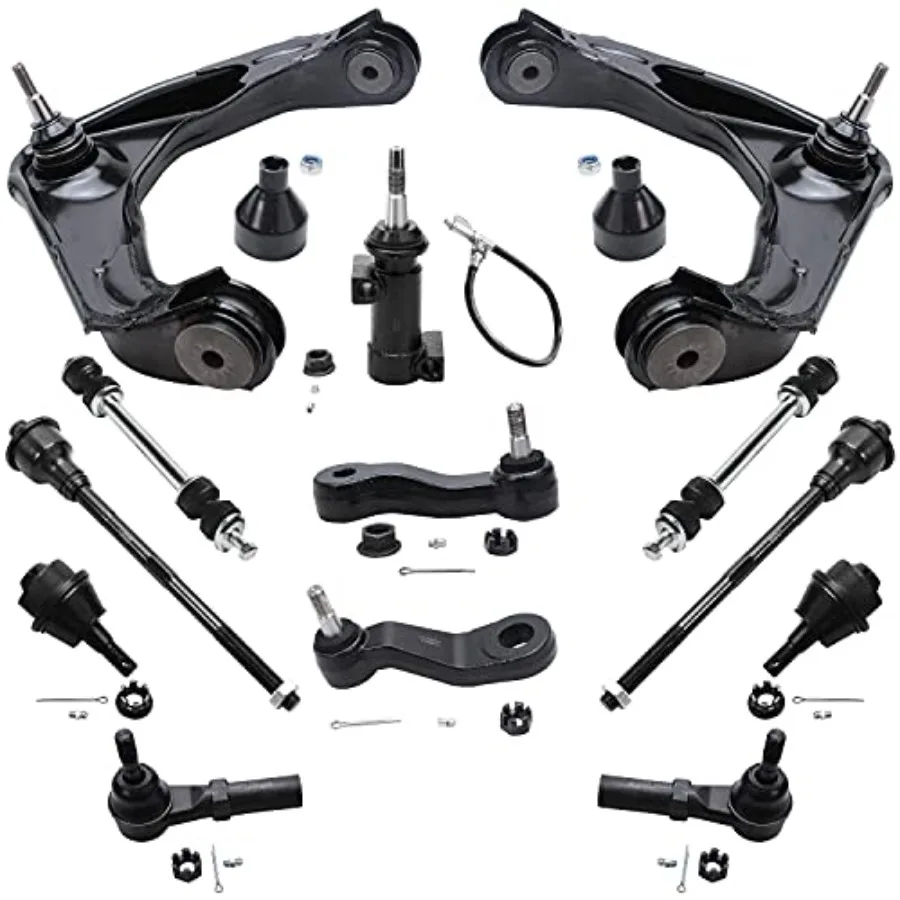 

Detroit Axle - Front End 13pc Suspension Kit for Chevy Silverado GMC Sierra 2500 3500 HD 2500hd 3500hd 2 Control Arms 2 Ball Jo