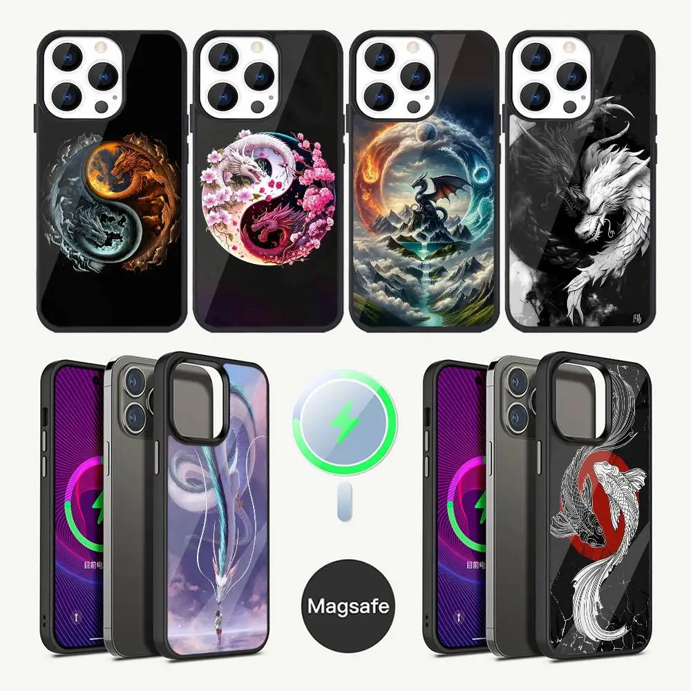 

Japanese Art Dragon Yin Yang Phone Case For iPhone 16,15,14,13,12,11,Plus,Pro,Max Mini Magsafe Magnetic Wireless Charging