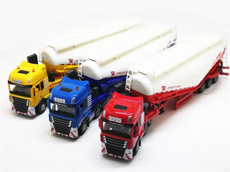 [Funny]Alloy heavy-duty tank machine Cement truck engineering vehicle simulation toy car Collection model toys boy birthday gift