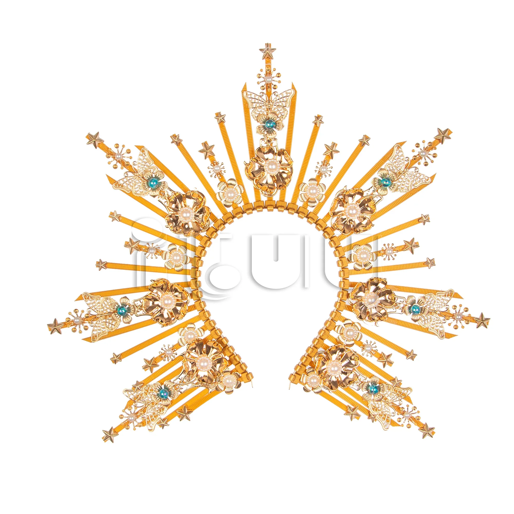 عذراء الشمس آلهة تأثيري الباروك عقال للرأس على شكل تاج القوطية لوليتا بنات KC هالو تاج خوذة النساء غطاء الرأس إكسسوارات الشعر