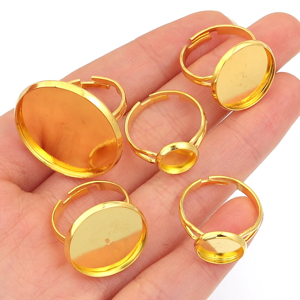 Lot de 10 bases de bague ajust - Ring Blank Adjustable avis et prix