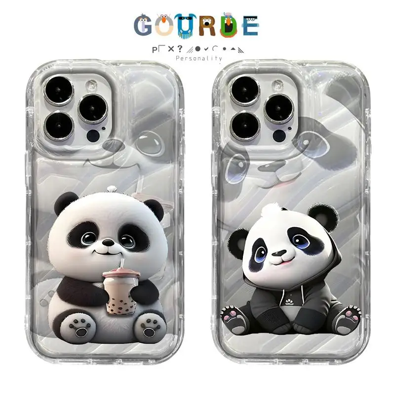 

Gourde Cute Panda Cartoon patterns Phone Case for Iphone 16 15 14 12 13 11 Pro Max IP 7 8 Plus Iphon X XS XR Xs Max