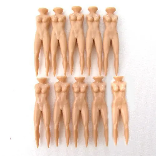 10PCS/Set Tees Golf Tee Funny Golf Gift Sexy Naked Lady Woman Manikin Plastic Golf Equipment Accessories