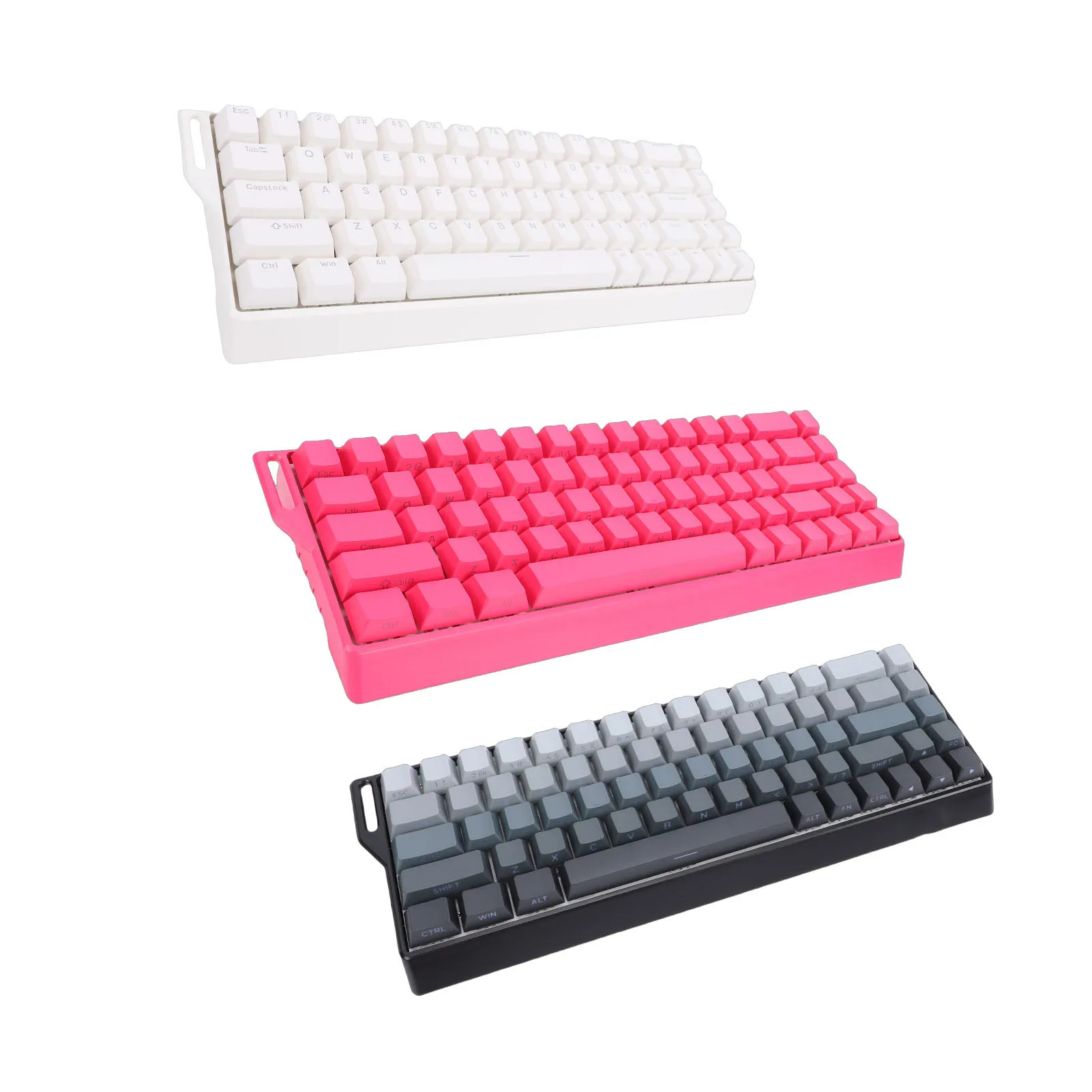 

Механическая игровая клавиатура проводная/беспроводная 60% с быстрым откликом, RGB-подсветкой, 3 режима, сенсорные переключатели Hall Effect, боковые нанесенные символы на клавиши