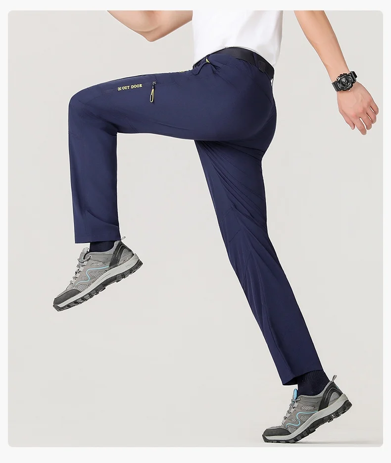 5XL Sommer Schnelltrocknende Wanderhose Herren Dehnbare Wasserdichte Taktische Hose mit Reißverschlusstaschen Leichte Angelhose – Detail 24