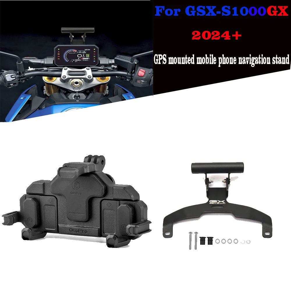 

For Suzuki GSX-S1000GX GSXS1000GX GSX S1000GX 2024- Motorcycle Phone Holder GPS Equipment Adapter 22mm Diameter Navigaton Brack