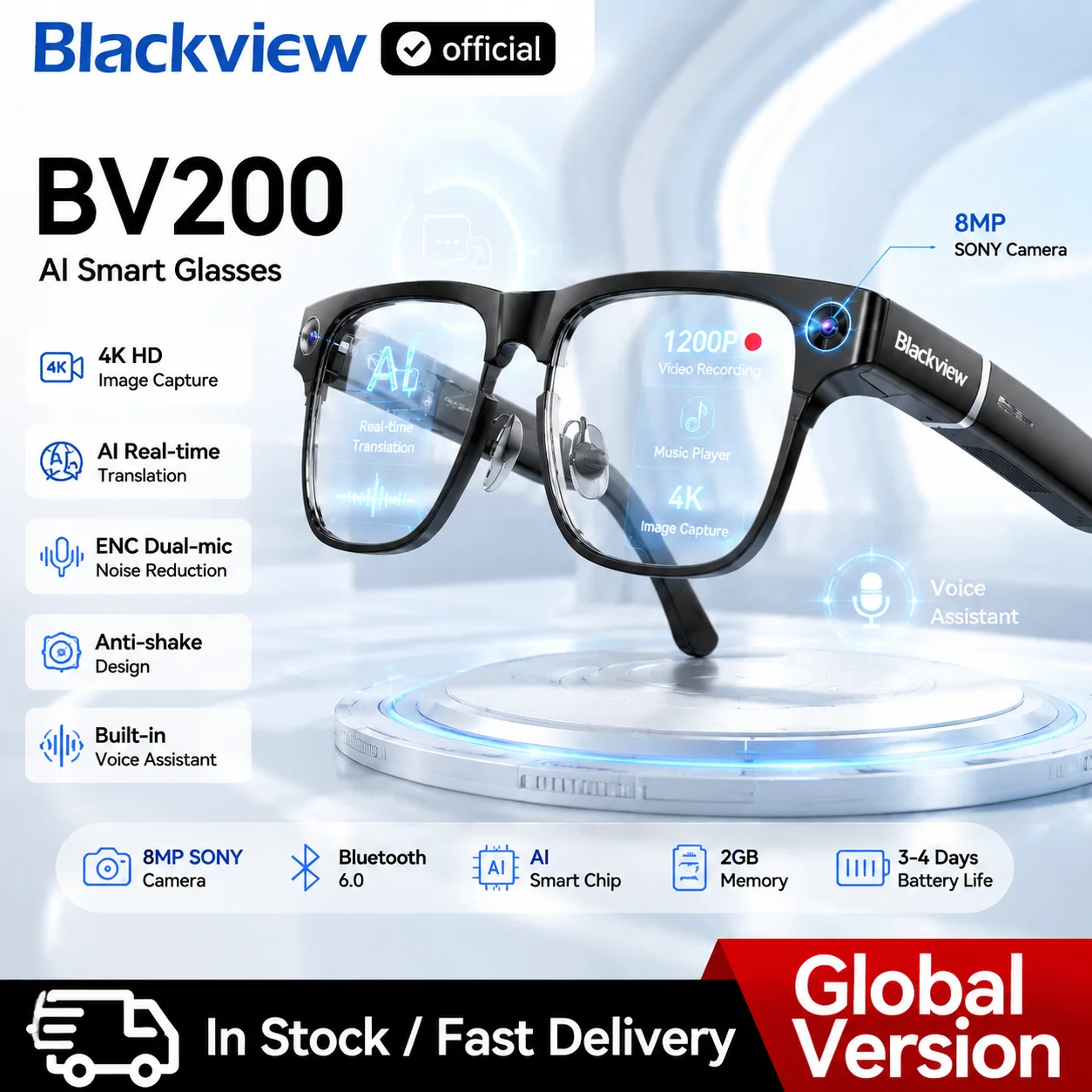 �y�Z�[�����zBlackview BV200�X�}�[�g�O���X�A8MP�J�����A32GB�X�g���[�W�A225mAh�o�b�e���[�A�h���X�s�[�J�[�A�m�C�Y�L�����Z�����O�}�C�N�A���p���m�@�\����