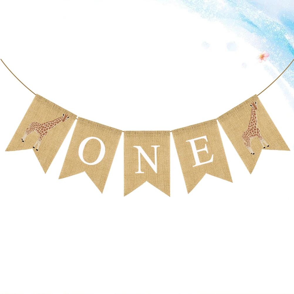 

Swallowtail Fishtail Flag Birthday Banner Baby Bunting Hanging Linen Party Decoration Nursery Room Shower First Celebration