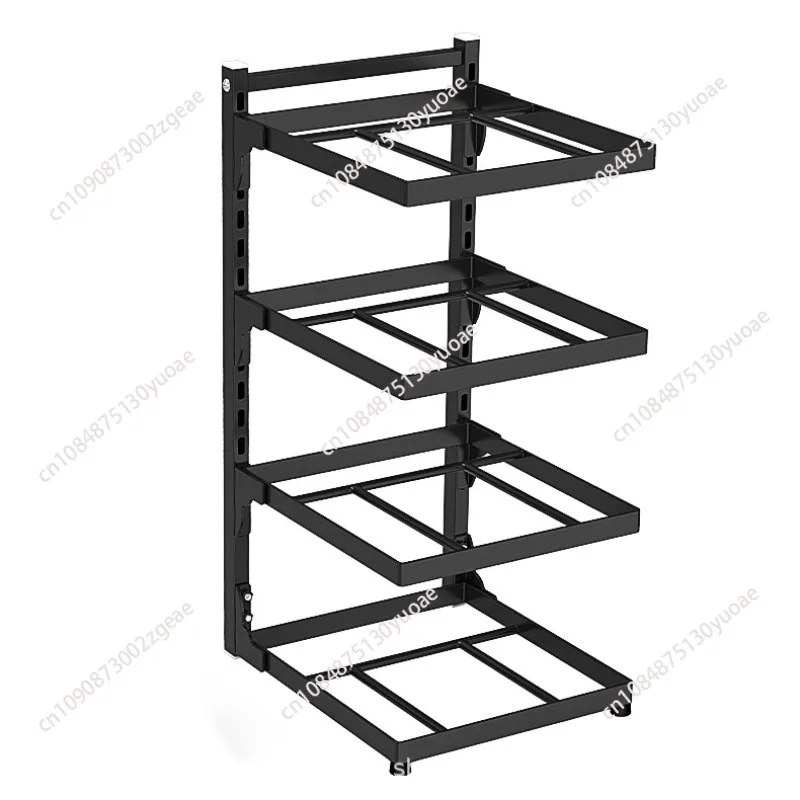 Kitchen Shelf Space-saving Kitchenware Storage Rack Stovetop Cabinets Adjustable Pot Rack 2-4 Tiers Under Sink/Corner Applicable