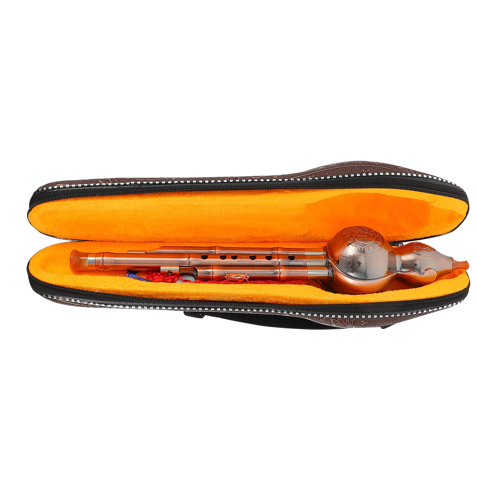 

1Set Chinese Gourd Flute Porcelain Cucurbit Flute Traditional Ethnic Instrument Beginner Practice Chinese Gourd Instrument