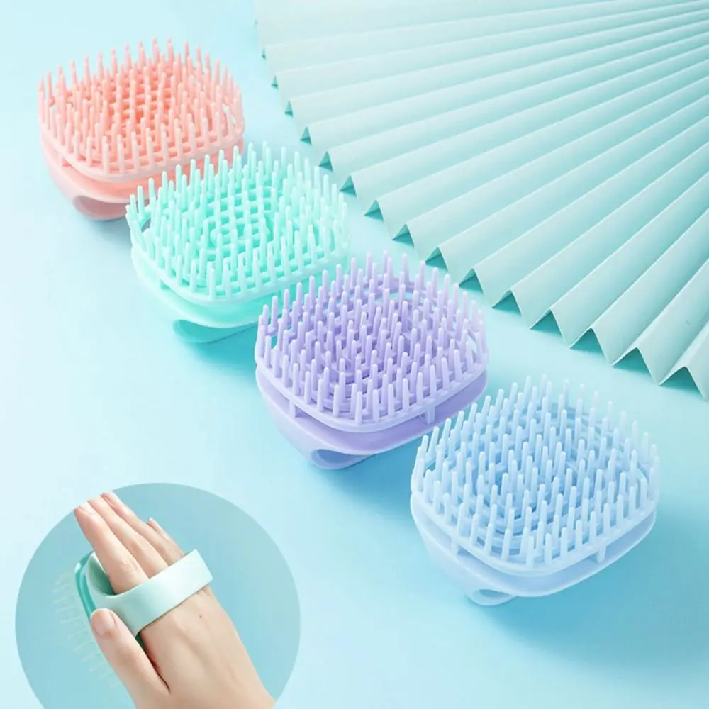 

New TPE Shampoo Massager Brush 7 Colors Care Tool Shampoo Comb Multifunctional Hair Washing Comb Universal