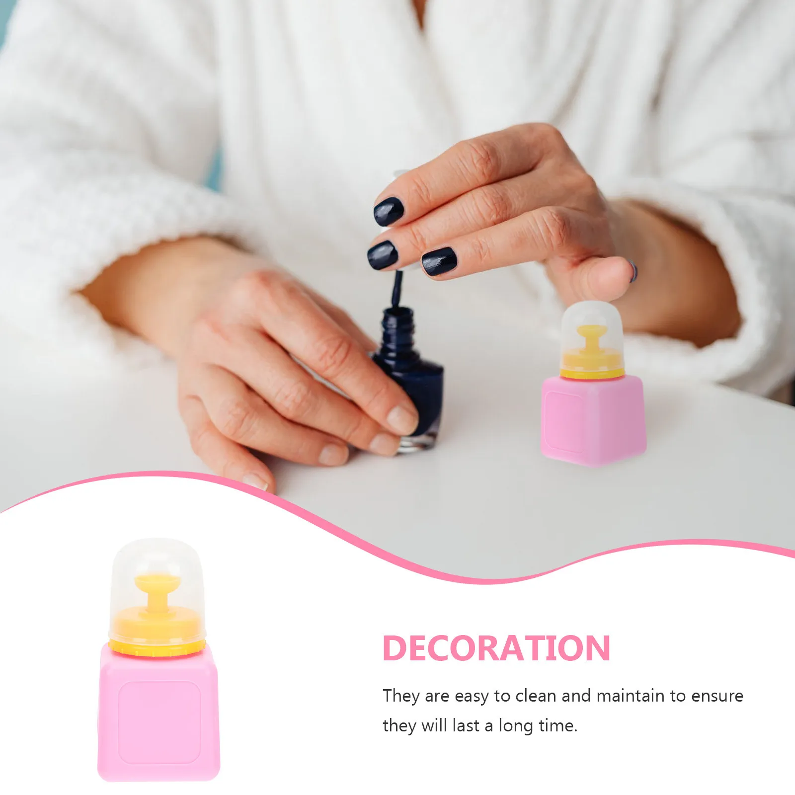 1Pcs Nail Polish Remover Press Bottle Japanese Style Large Capacity Refillable Plastic Manicure Bottle Portable Travel Liquid view 6