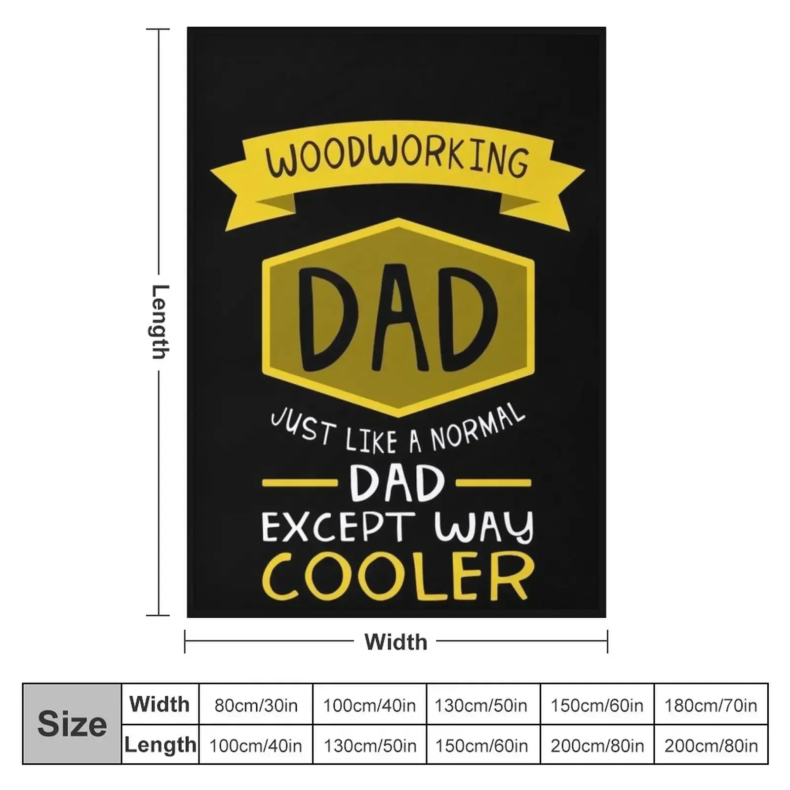 Woodworking Dad - Gift Throw Blanket couch cozy soft plush fuzzy picnic outdoor blanket