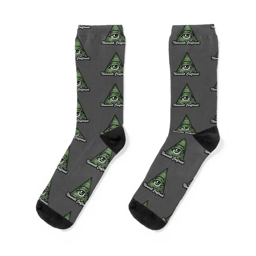 

ILLUMINATI CONFIRMED Socks Crossfit crazy Stockings kawaii Women's Socks Men's