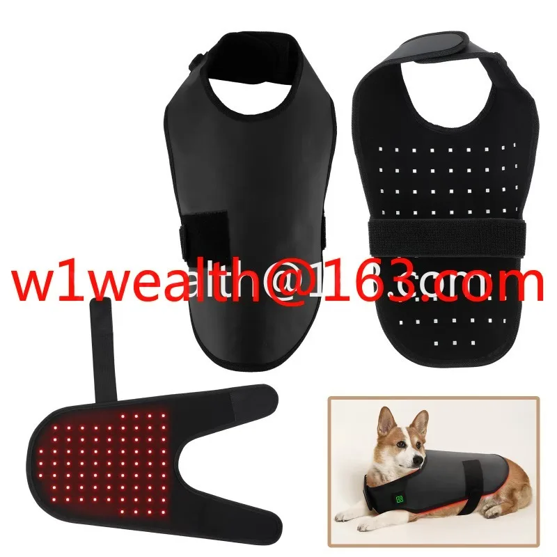 New LED Red Infrared Light Dog Clothes Animal Pain Relief Wrap Belt Dog Coat for Pet Back 660nm 850nm
