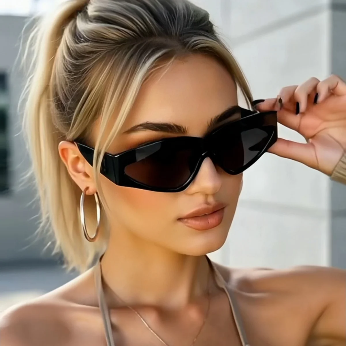 1 Stück europäische und amerikanische Retro-Sonnenbrille für Herren und Damen, trendige vielseitige Sommersonnenschutz und UV-Schutz fr