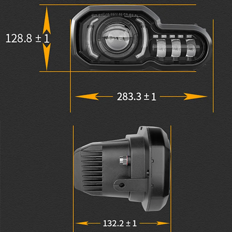 For bmw f800 gs Led light Headlight front driving light high low beam with DRL fit F800GS 2006-2017 F800GS Adventure 2012-2017