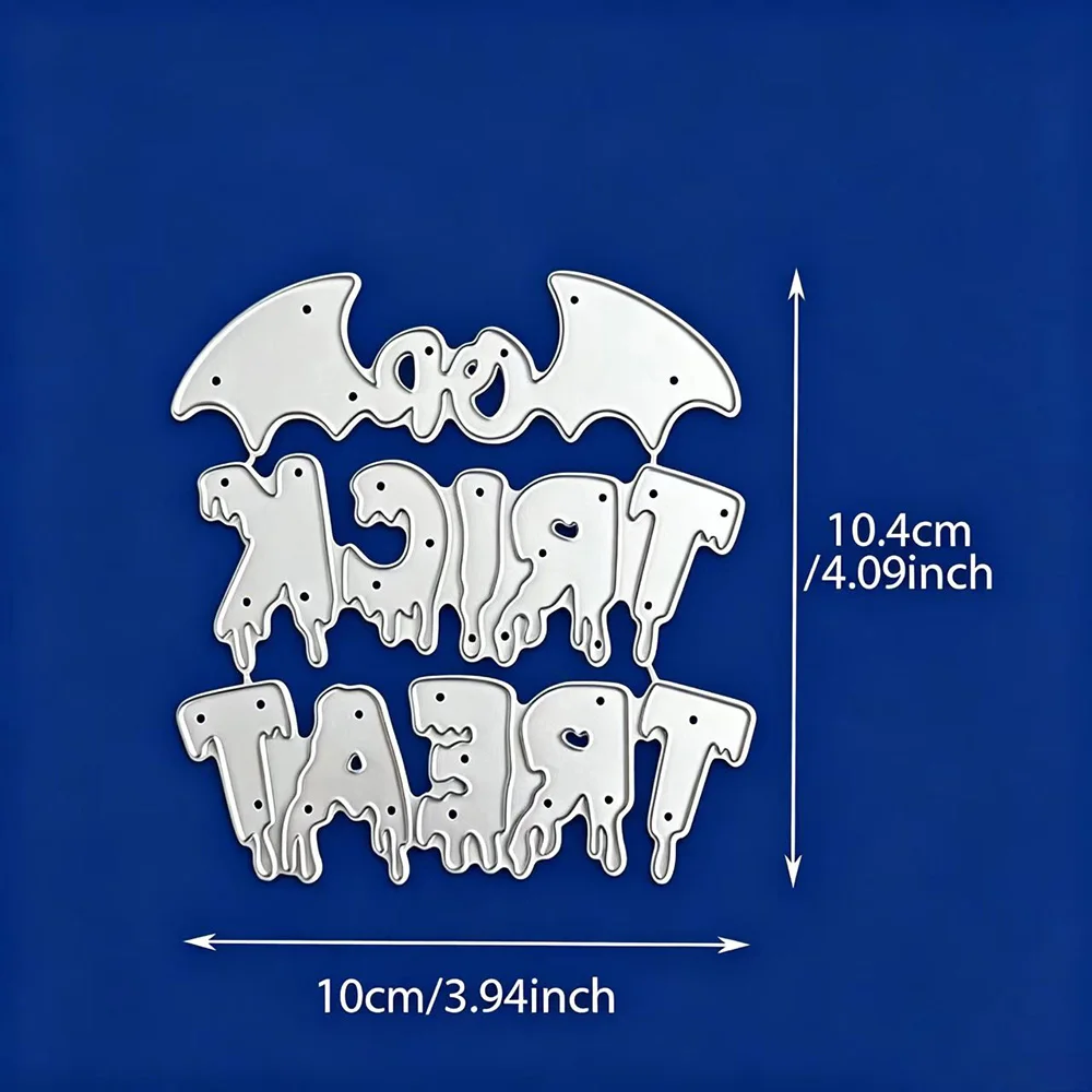 Pumpkin, Ghost&Trick or Treat Bat Metal Stamping Mold Suitable for DIY Scrapbook/Card Making/Album Decoration Hand Die Cutting