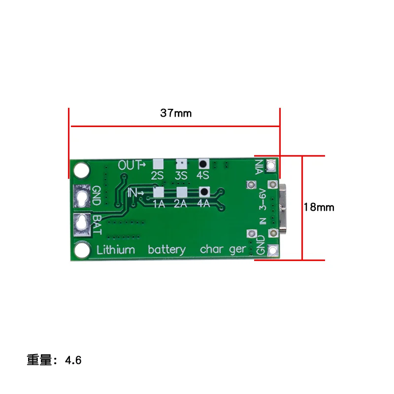 2S 3S 4S Type-C To 8.4V 12.6V 16.8V Step-Up Boost LiPo Polymer Li-Ion Charger 7.4V 11.1V 14.8V 18650 Lithium Battery image 3