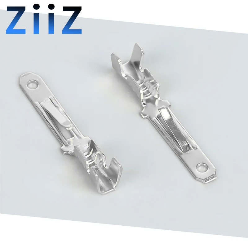 

50/100Pcs 2.8 mm Silver Automotive Crimp Terminal Male Spade Connector Brass Pins ZiiZ Splice Wire Terminals DJ611-2.8A