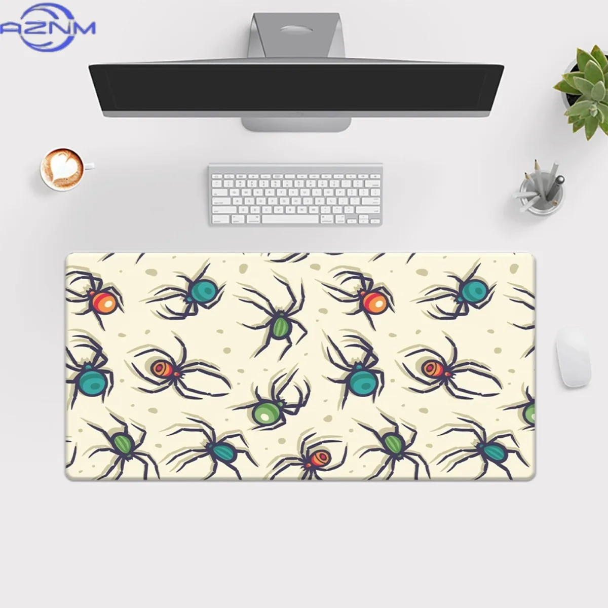 1pc a Vibrant Spider Design HD Printed Desk Pad, a Versatile XXL Mousepad Suitable for Gaming And Office Use, Perfect As a Gift