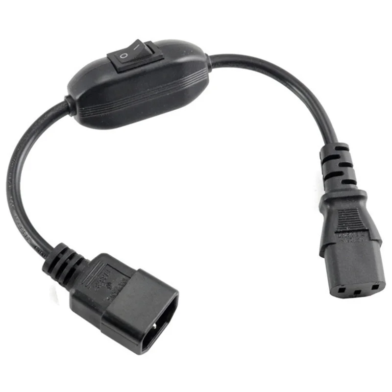 

C14-C13 Extension Power Cord, IEC 320 C13 Female to C14 Male with 10A On/Off Switch Power Adapter Cable