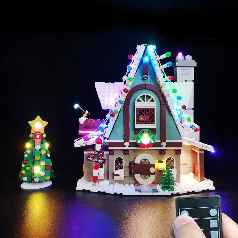 Set di illuminazione per il 10275 Elf Club House Christmas Winter Village non Include Building Block (solo Kit di luci a Led)