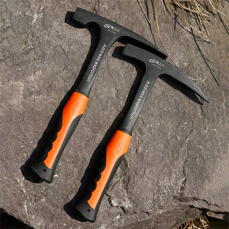 

Geological Hammer Professional Hand Tools Mine Multifunctional Exploration Survey Pointed Tip Multi-tool Construction Tools 2024