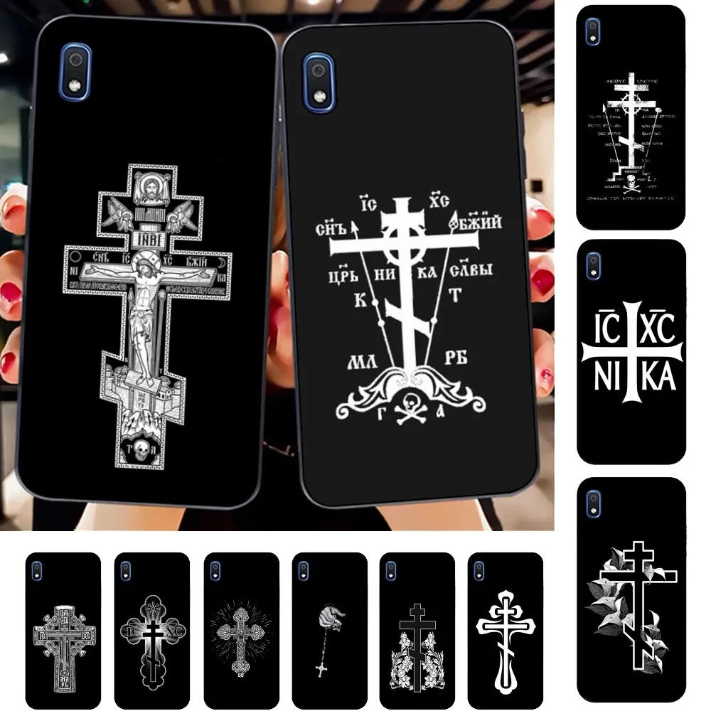 Orthodox Cross Icon Phone Case For Samsung A 10 11 12 13 20 21 22 30 31 32 40 51 52 53 70 71 72 73 91 13 Shell