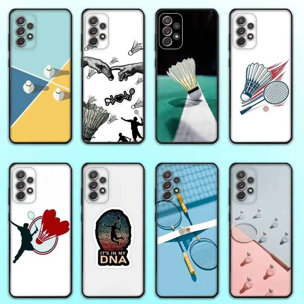 

Sport Badminton Cool Phone Case For Samsung S25,S24,S21,S22,S23,S30,Ultra,S20,Plus,Fe,Lite,Note,10,9,5G Black Cover