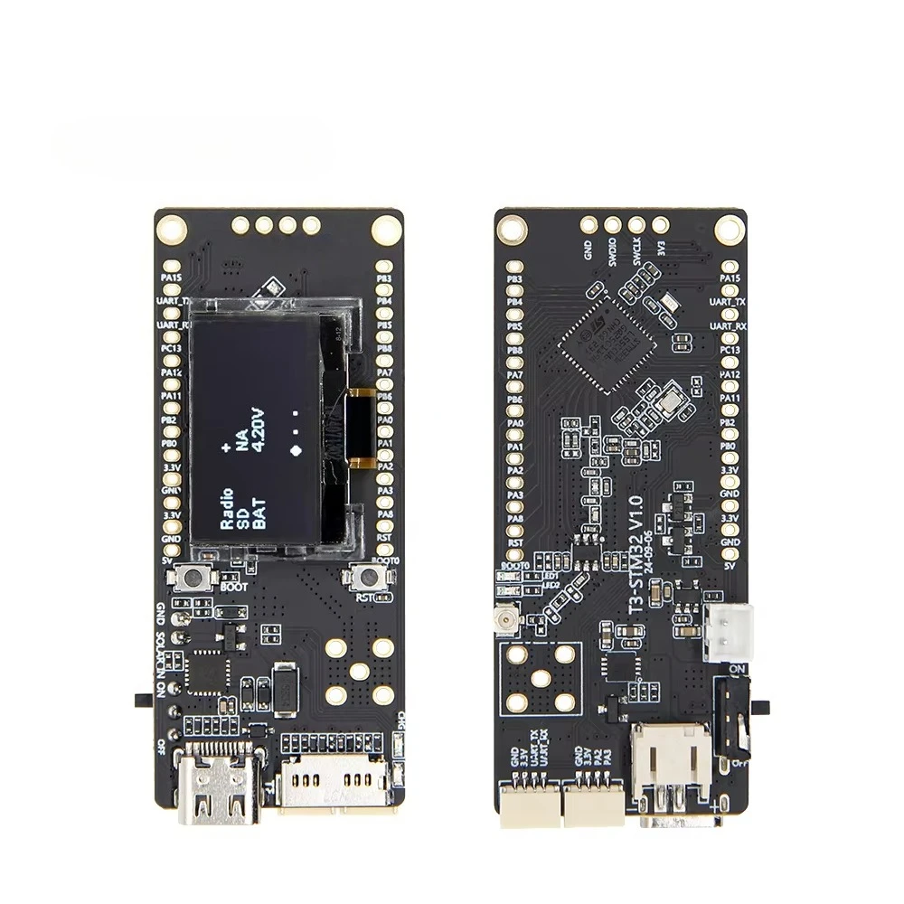 

LILYGO T3 STM32 Модуль приемопередатчика LoRa малой мощности 433/868/915 МГц LPWAN Беспроводная связь Ra dio дальнего действия Частота 0,96 дюйма OLED на плате