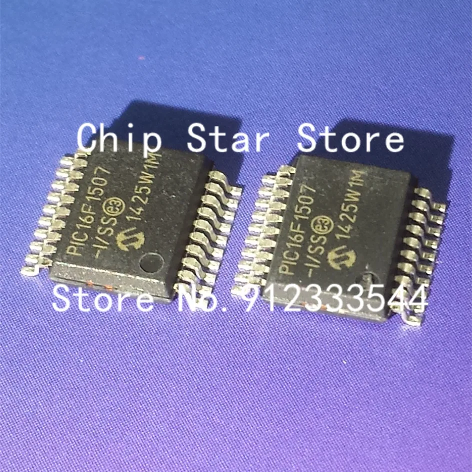 1PCS/Lot PIC16F1507-I/SS PIC16F1507 SSOP20 8Bit MCU Flash PIC16 Family PIC16F15xx Series Microcontrollers 100%New And Original