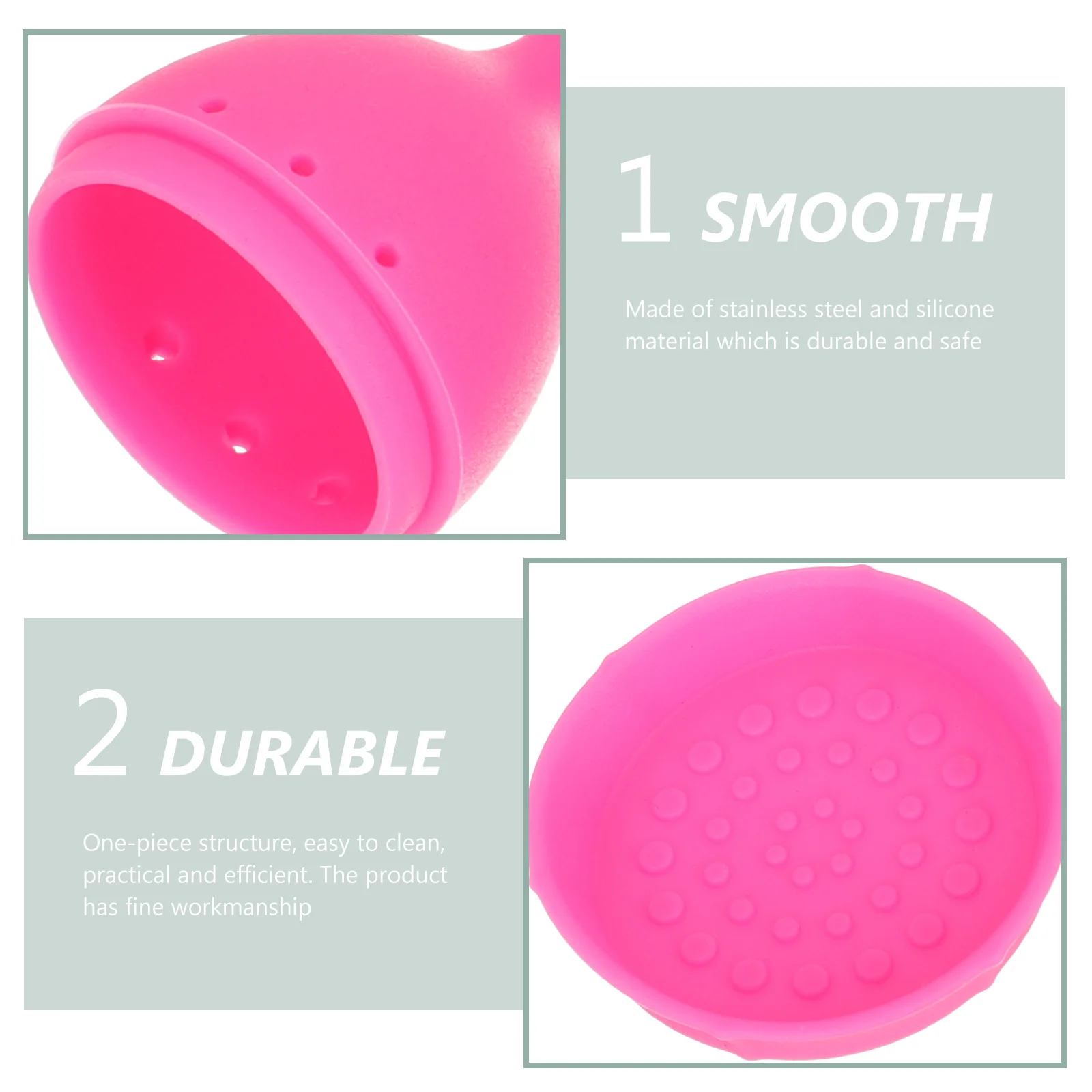 

Unique Design Silicone Tea Infuser Stainless Steel Loose Leaf Filter Wear-Resistant Easy to Clean Home Supplies