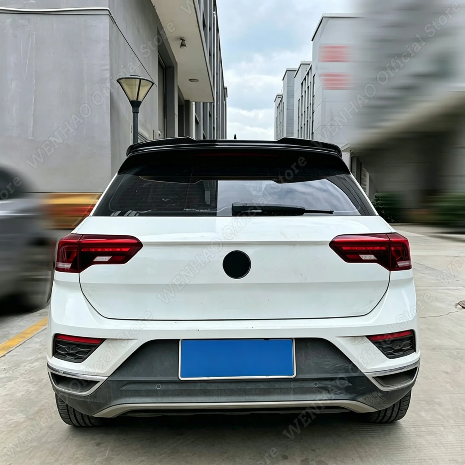 Rear Top Tail Wing For VW T-Roc MK1 A11 TSI TDI Standard/Pro SUV 2017-2025 Gloss Black ABS Rear Spoiler Caps Bodykits Tuning