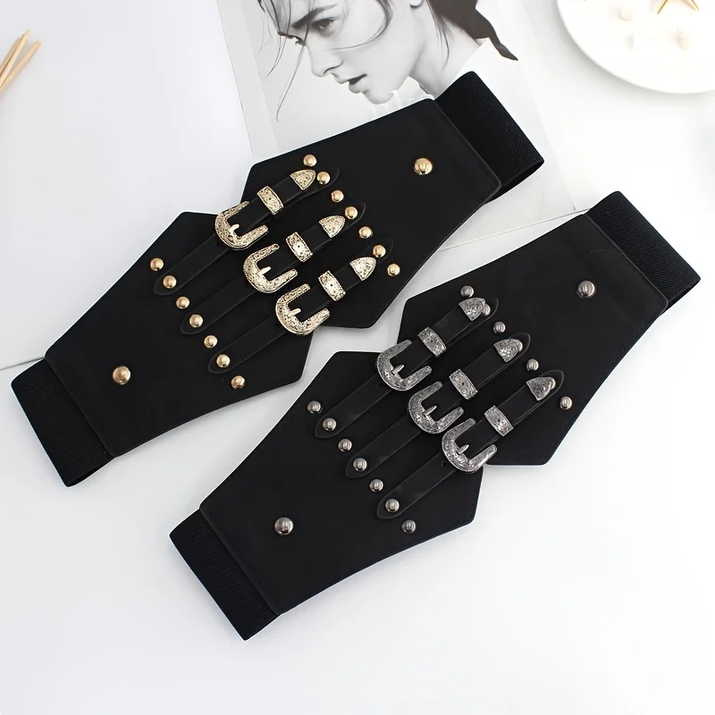 Cintura a corsetto occidentale per donna Cinture elastiche in vita per abiti Cinture per costumi