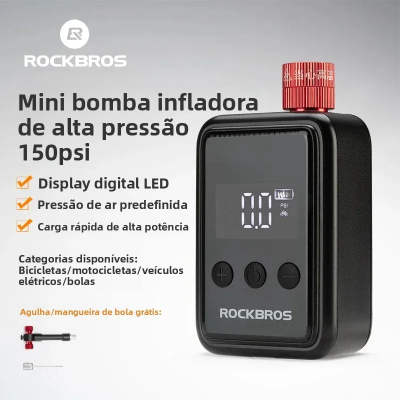 rockbros-150-psi-portable-pocket-bike-electric-air-pump-with-digital-pressure-mini-fast-rechargeable-compressor-tire-inflator