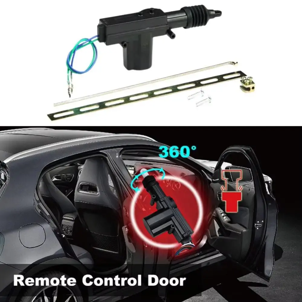 

12V Heavy Duty Car Locking System Actuator Copper Universal Central Door Lock Motor 2 Wire Durable Electric Door Lock