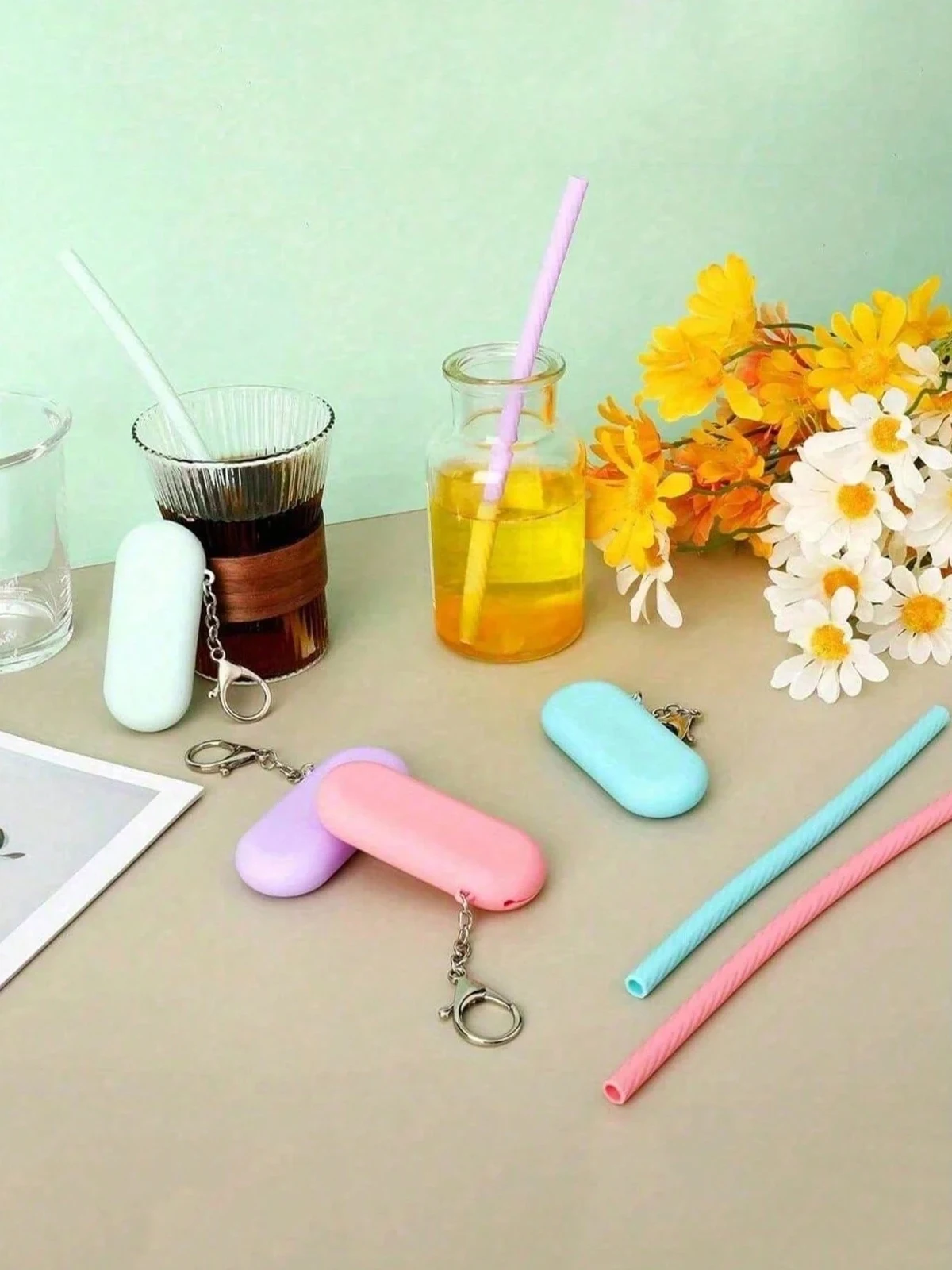 หลอดดูดน้ำซิลิโคนเกรดอาหารแบบใ - Reusable Straw บทวิจารณ์และราคา