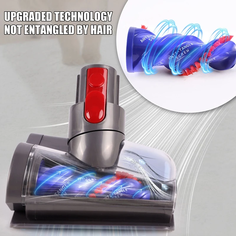 Motorized Tool Brush Head For Dyson V7 V8 V10 V11 V15 Vacuum Cleaner Mite Removal Suction Head Parts- For Sofas, Beds